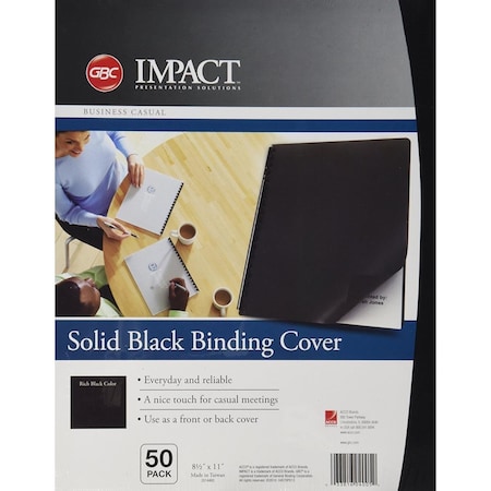 Made-To-Stick Gbc Solids Standard Presentation Covers - Black MA3358811